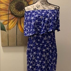 Size Medium Off-Shoulder Starfish Beach Dress